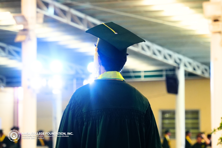 A graduand during the Commencement Exercises